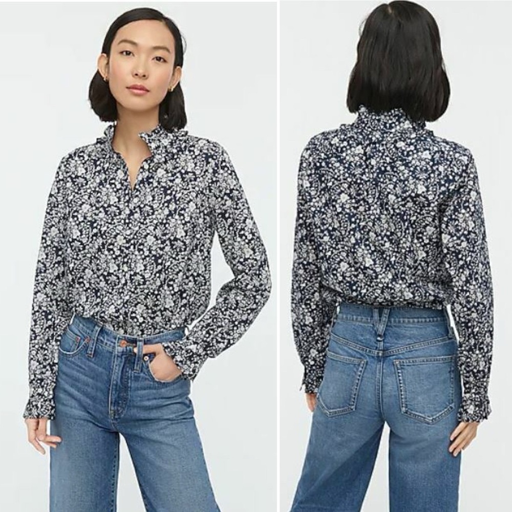 J.Crew Liberty Art Fabrics Classic-fit boy shirt in Summer Bloom print